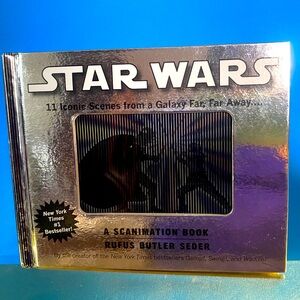 STAR WARS 2007 A SCANIMATION HARDCOVER BOOK NY TIMES #1 SELLER 11 ICONIC SCENES